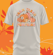 Comfort Colors Large Fall Graphic Tee Pumpkin Print