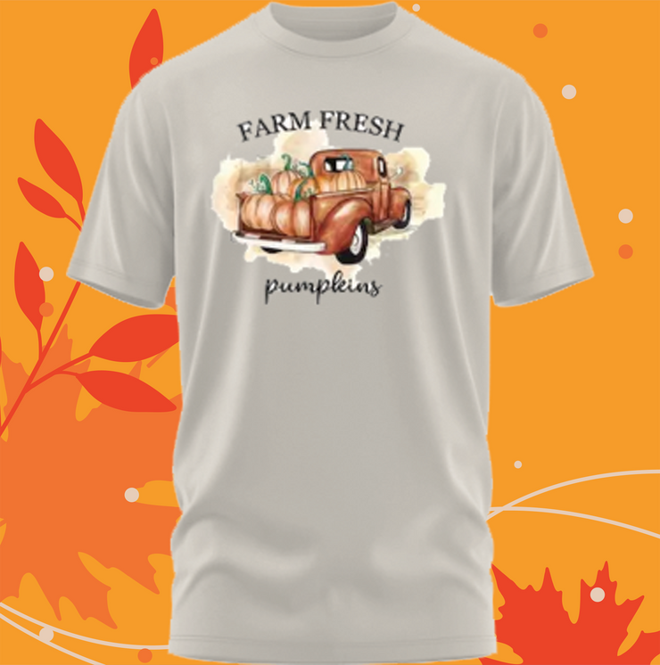 Comfort Colors Large Farm Fresh Pumpkins Fall Shirt