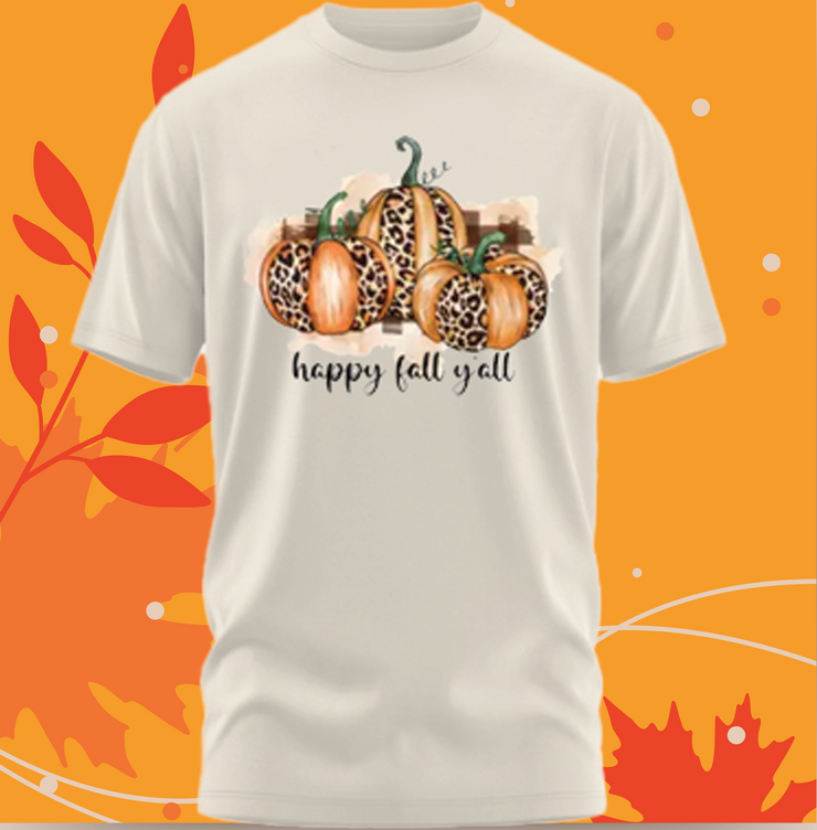 Comfort Colors XL Fall Shirt Happy Fall Yall